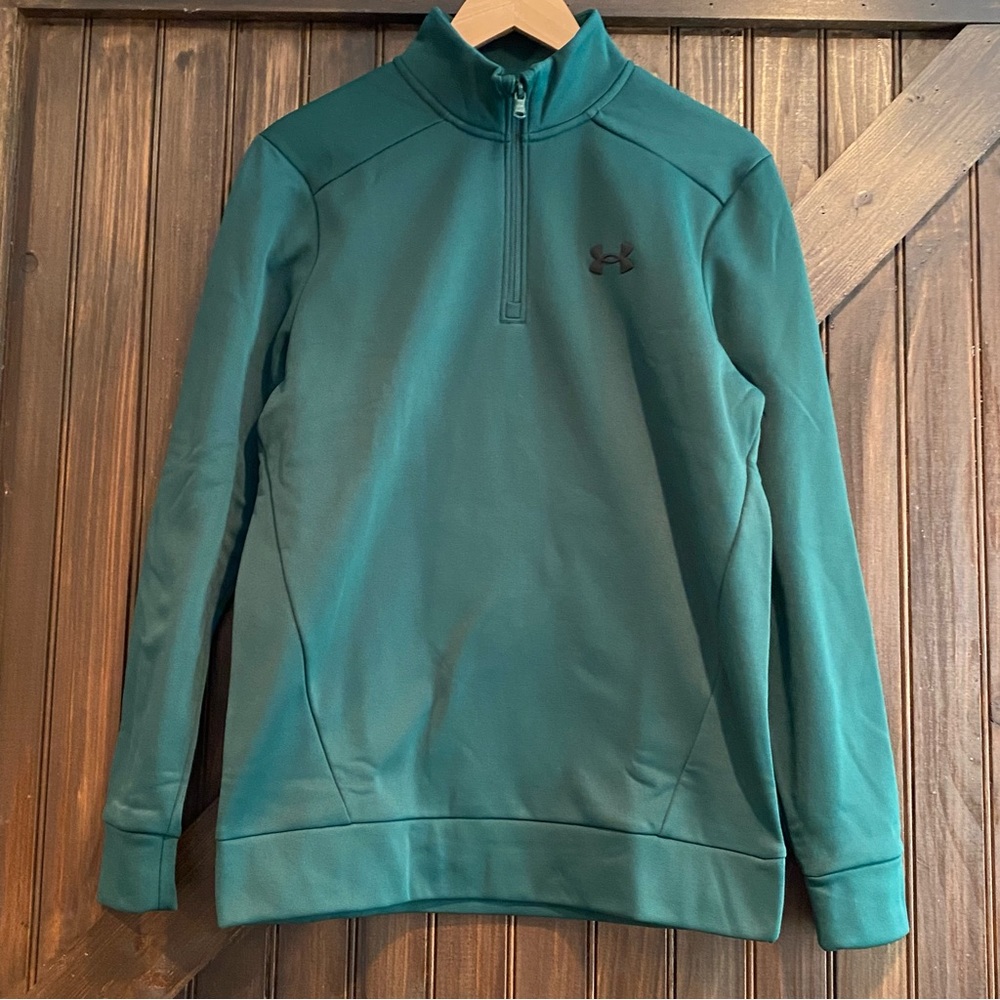 NWT Under Armour green men’s half zip size M